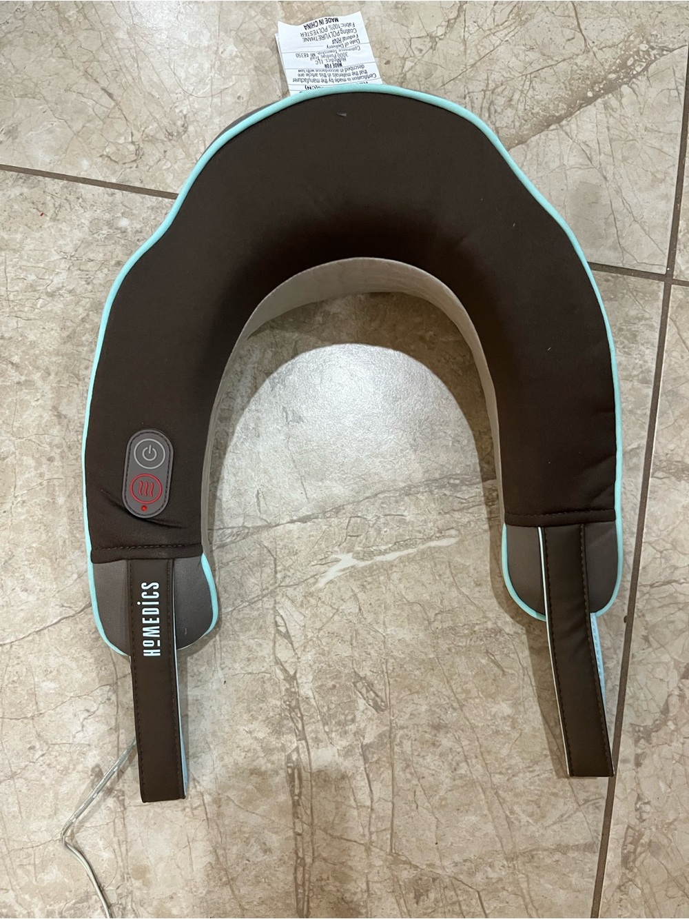 Homedics Brown Neck & Shoulder Massager with Aqua Trim